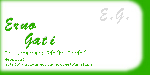 erno gati business card